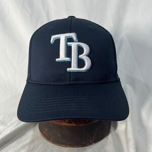 OC Sports Tampa Bay Rays MLB Baseball Hat Navy Blue Adjustable OSFM Cap
